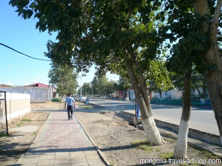 Khovd street West Mongolia 