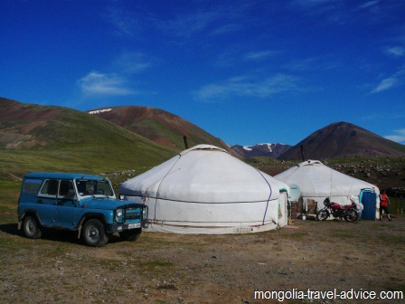 Mongolia images; yurts in the Altai Mountains