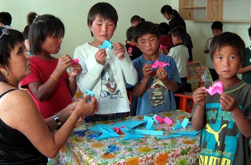 Mongolia street children