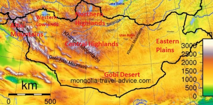 altai mountains map