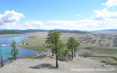 View of Khatgal, Mongolia