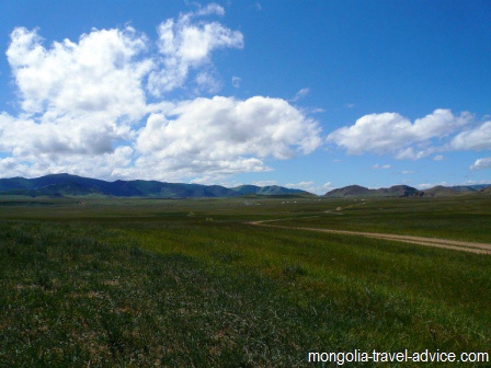 images of Mongolia: a typical mongolian road
