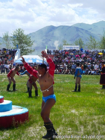 Mongolian naadam festival oglii wrestling