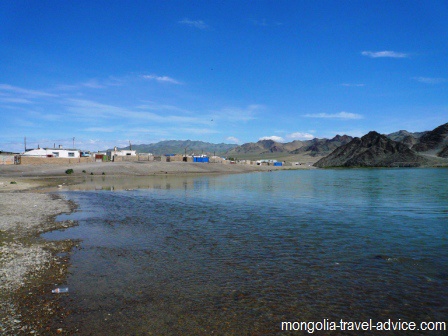 Khovd river Olgii Mongolia