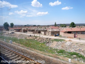 Trans-siberian train northern China