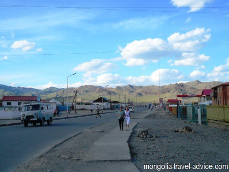 Olgii street bayan olgii west mongolia