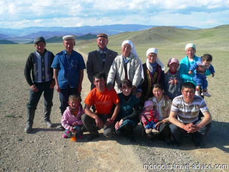 mongolia pictures: Kazakh family