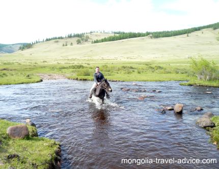 horse riding in Mongolia